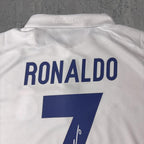 Cristiano Ronaldo 2017 Classic Spanish White Signature Tribute Jersey - Printed Signature Shirt image 2 - printed signature football gift
