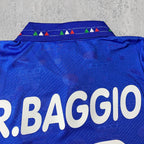 Roberto Baggio 1994 Classic Italian Blue Signature Tribute Jersey - Printed Signature Shirt image 3 - printed signature football gift