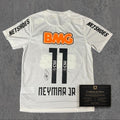 Neymar Jr 2011 Signed Tribute Jersey | South American White Kit — printed signature tribute football shirt