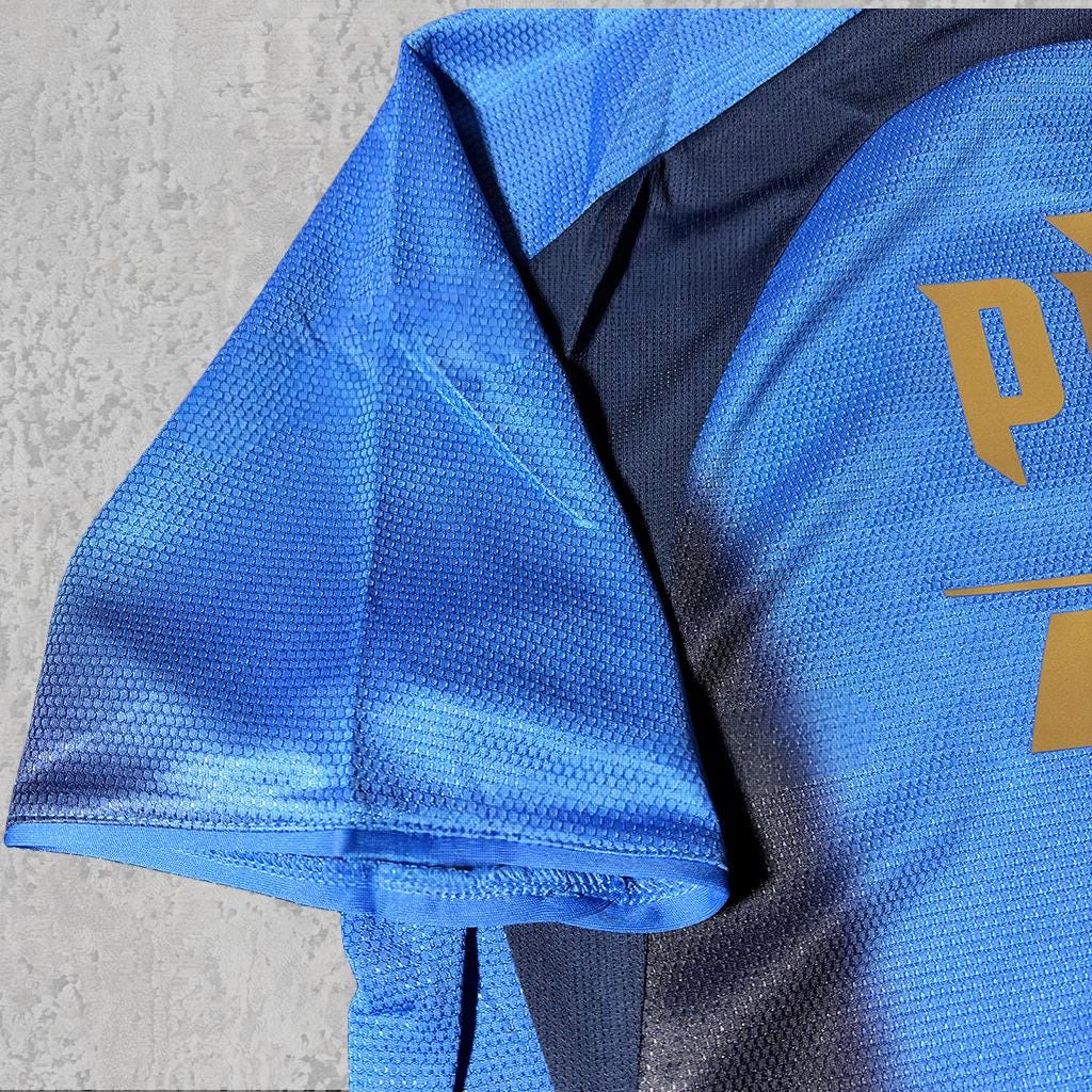 Andrea Pirlo 2006 Italian Blue Signature Tribute Jersey - Printed Signature Shirt image 3 - printed signature football gift