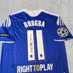 Didier Drogba 2012 London Blue Signature Tribute Jersey - Printed Signature Shirt image 2 - printed signature football gift