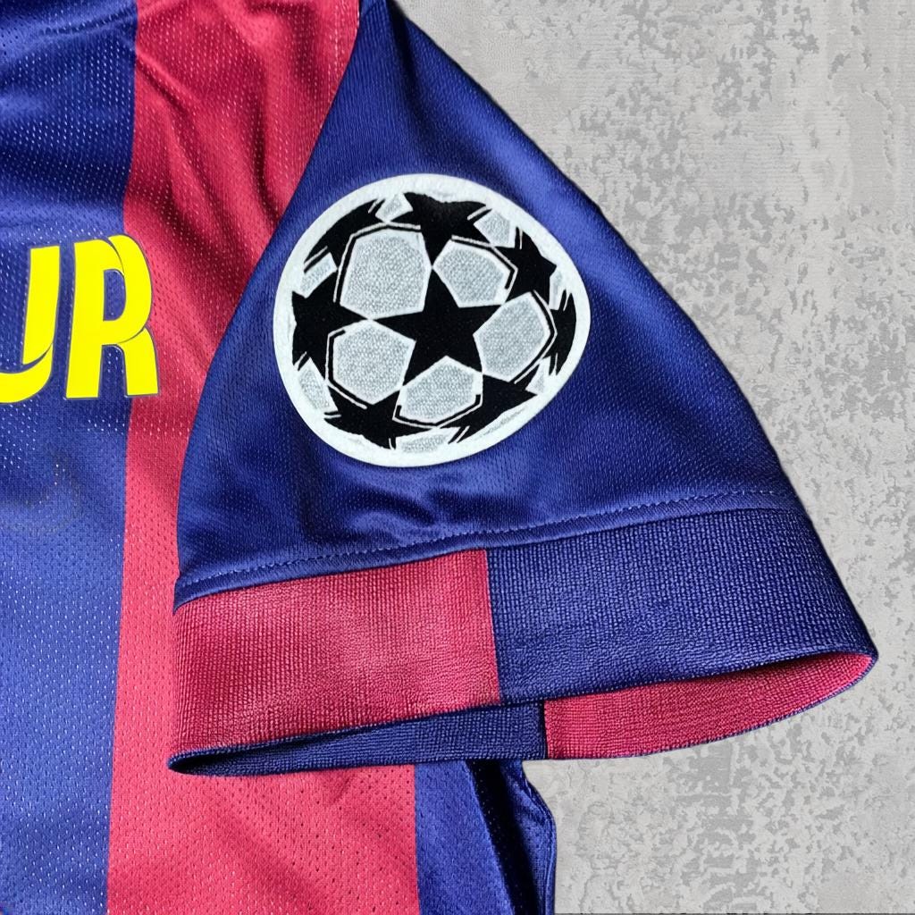 Neymar Jr. 2015 Catalan Stripes Signature Tribute Jersey - Printed Signature Shirt image 5 - printed signature football gift