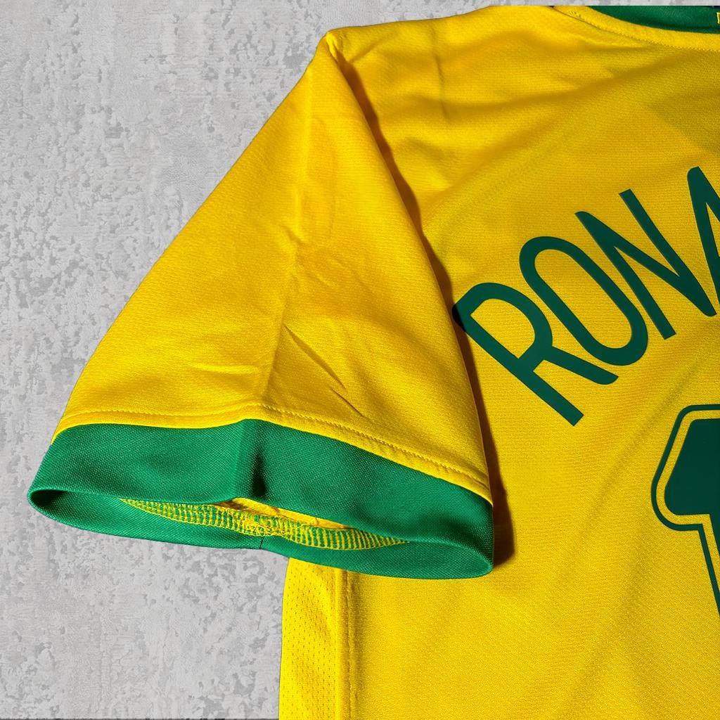 Ronaldinho 2006 Samba Yellow Signature Tribute Jersey - Printed Signature Shirt image 3 - printed signature football gift