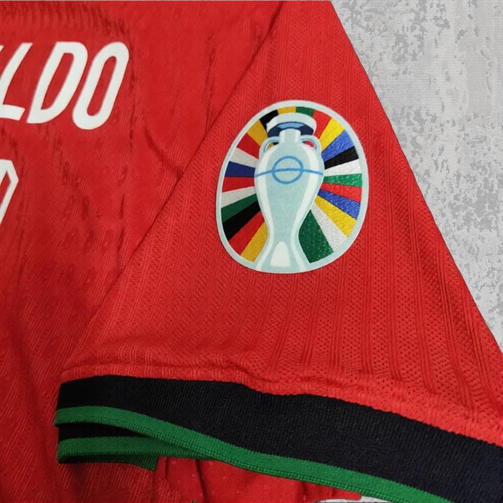 Cristiano Ronaldo 2024 Classic Portuguese Red Signature Tribute Jersey - Printed Signature Shirt image 3 - printed signature football gift