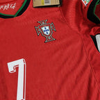 Cristiano Ronaldo 2024 Classic Portuguese Red Signature Tribute Jersey - Printed Signature Shirt image 4 - printed signature football gift