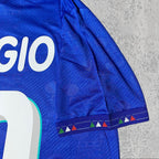 Roberto Baggio 1994 Classic Italian Blue Signature Tribute Jersey - Printed Signature Shirt image 4 - printed signature football gift
