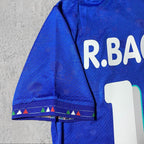 Roberto Baggio 1994 Classic Italian Blue Signature Tribute Jersey - Printed Signature Shirt image 2 - printed signature football gift