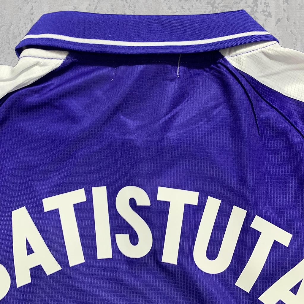 Gabriel Batistuta 1999 Florence Purple Signature Tribute Jersey - Printed Signature Shirt image 2 - printed signature football gift