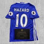 Eden Hazard 2017 Signed Tribute Jersey | Peak Era London Blue Kit — printed signature tribute football shirt