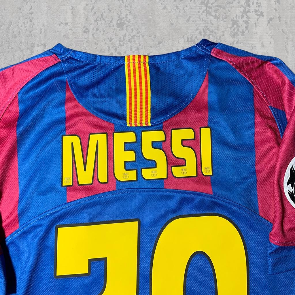 Lionel Messi 2006 Teenage Prodigy Signature Tribute Jersey - Printed Signature Shirt image 3 - printed signature football gift
