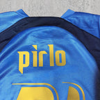Andrea Pirlo 2006 Italian Blue Signature Tribute Jersey - Printed Signature Shirt image 2 - printed signature football gift