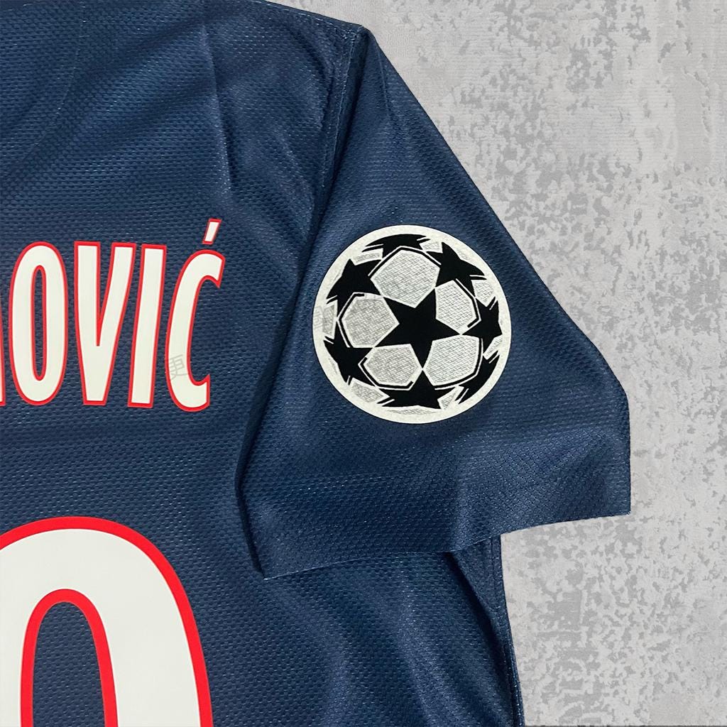 Zlatan Ibrahimović 2013 Parisien Navy Blue Signature Tribute Jersey - Printed Signature Shirt image 4 - printed signature football gift
