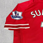Luis Suárez 2013 Merseyside Red & White Signature Tribute Jersey - Printed Signature Shirt image 3 - printed signature football gift