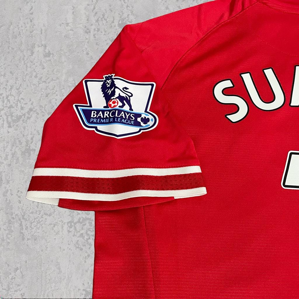 Luis Suárez 2013 Merseyside Red & White Signature Tribute Jersey - Printed Signature Shirt image 3 - printed signature football gift