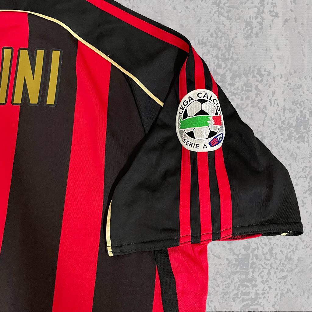 Paolo Maldini Rossoneri Red & Black Gold Signature Tribute Jersey - Printed Signature Shirt image 4 - printed signature football gift
