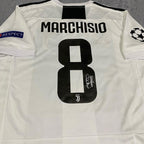 Claudio Marchisio 2018 Turin White & Black Signature Tribute Jersey - Printed Signature Shirt image 3 - printed signature football gift