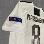 Claudio Marchisio 2018 Turin White & Black Signature Tribute Jersey - Printed Signature Shirt image 4 - printed signature football gift
