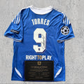 Fernando Torres 2012 Signed Tribute Jersey | West London Blue Kit — printed signature tribute football shirt