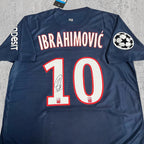 Zlatan Ibrahimović 2013 Parisien Navy Blue Signature Tribute Jersey - Printed Signature Shirt image 2 - printed signature football gift