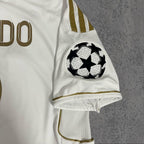 Cristiano Ronaldo 2012 Galactico White Gold Signature Tribute Jersey - Printed Signature Shirt image 4 - printed signature football gift