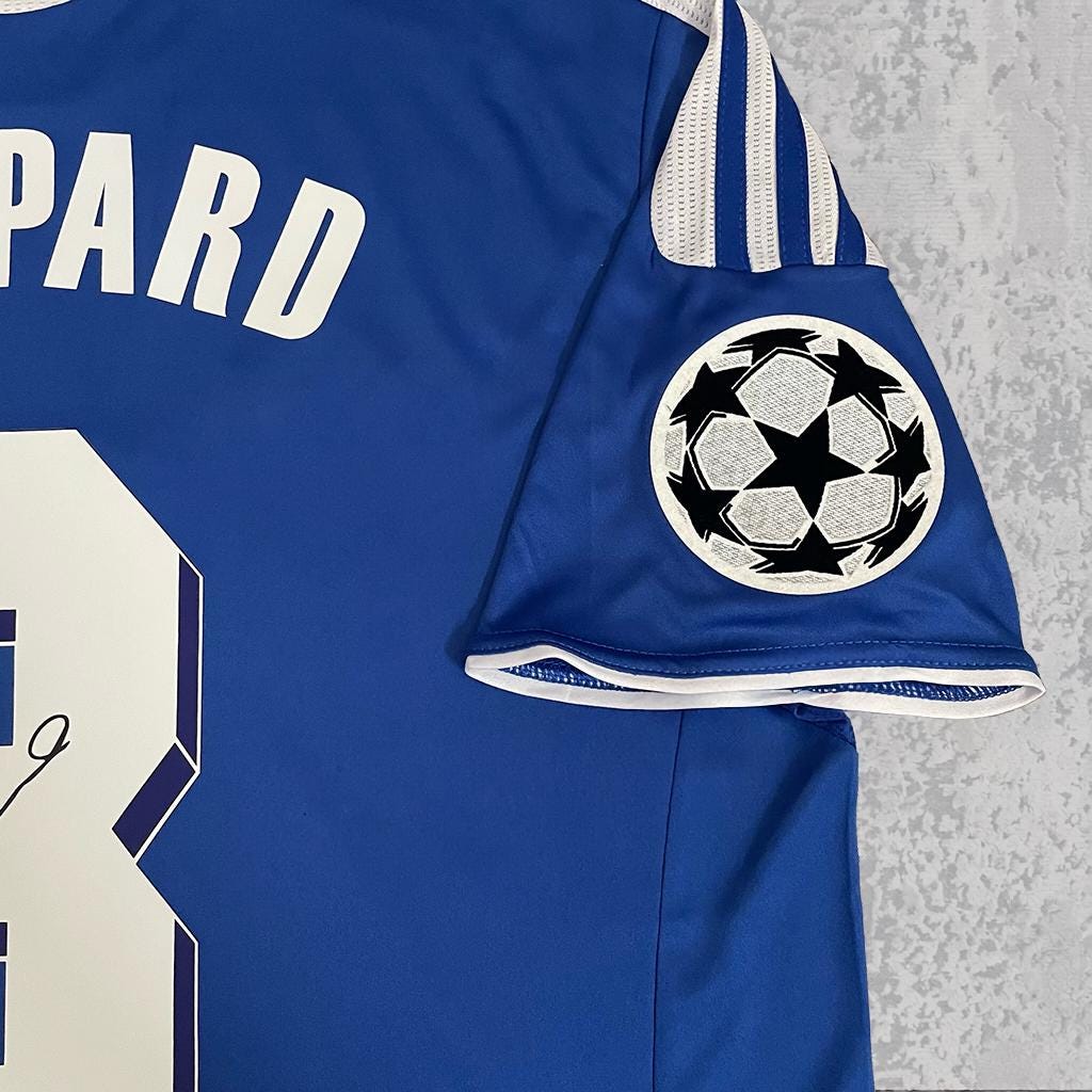Frank Lampard 2011 West London Royal Blue Signature Tribute Jersey - Printed Signature Shirt image 4 - printed signature football gift