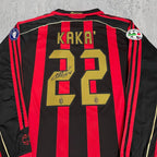 Kaká 2007 Rossoneri Black Red Gold Signature Tribute Jersey - Printed Signature Shirt image 2 - printed signature football gift