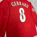 Steven Gerrard 2005 Merseyside Classic Red Signature Tribute Jersey - Printed Signature Shirt image 3 - printed signature football gift